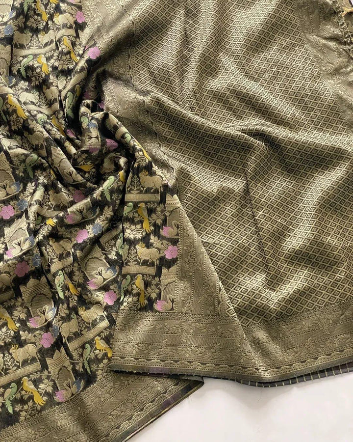 Ritu Rajni Kora Organza Silk Saree