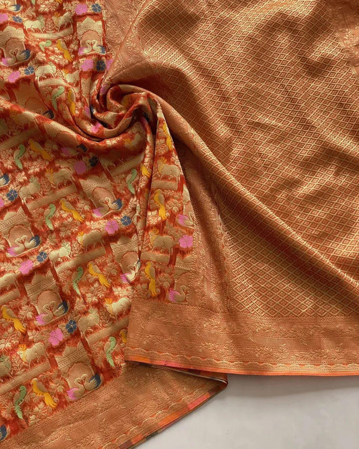 Ritu Rajni Kora Organza Silk Saree