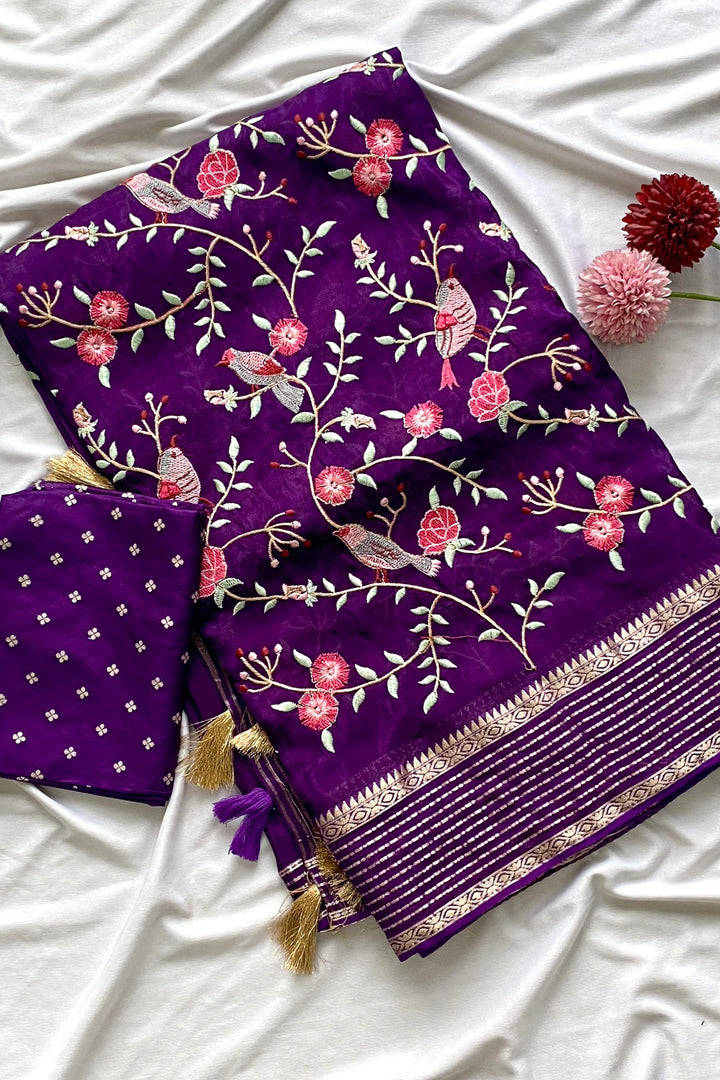 Flair in Flow Fancy Silk Saree