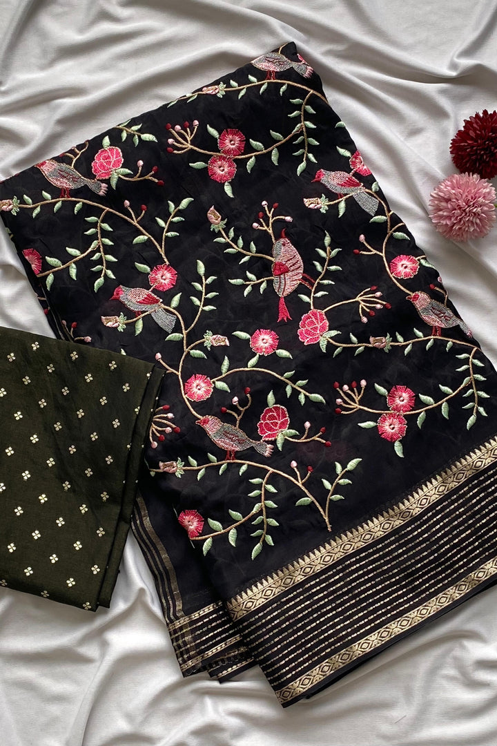 Flair in Flow Fancy Silk Saree