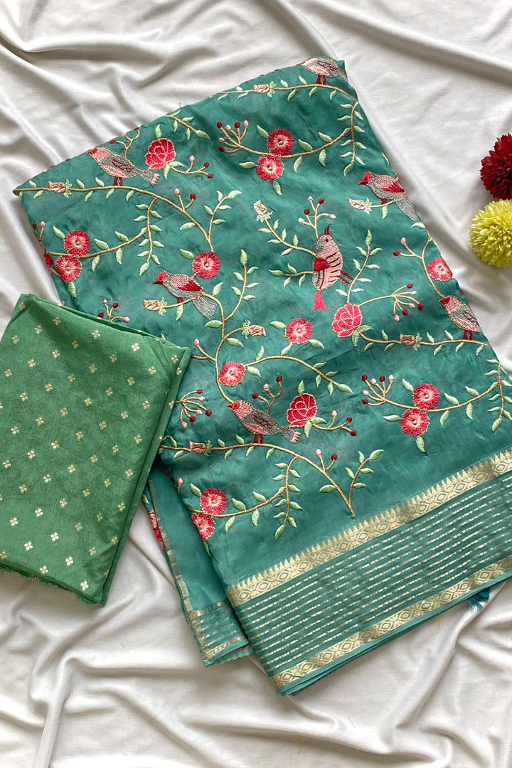 Flair in Flow Fancy Silk Saree