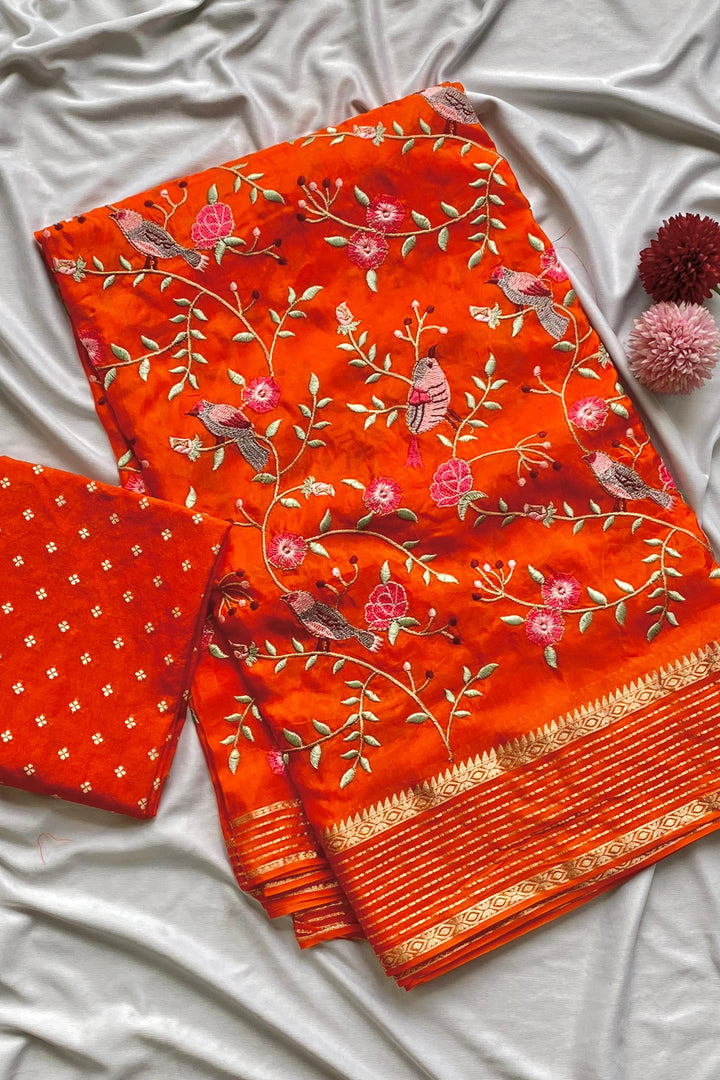 Flair in Flow Fancy Silk Saree