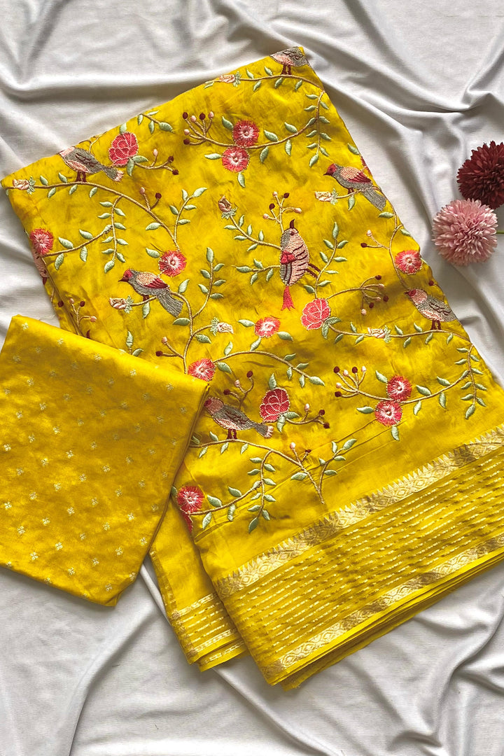 Flair in Flow Fancy Silk Saree