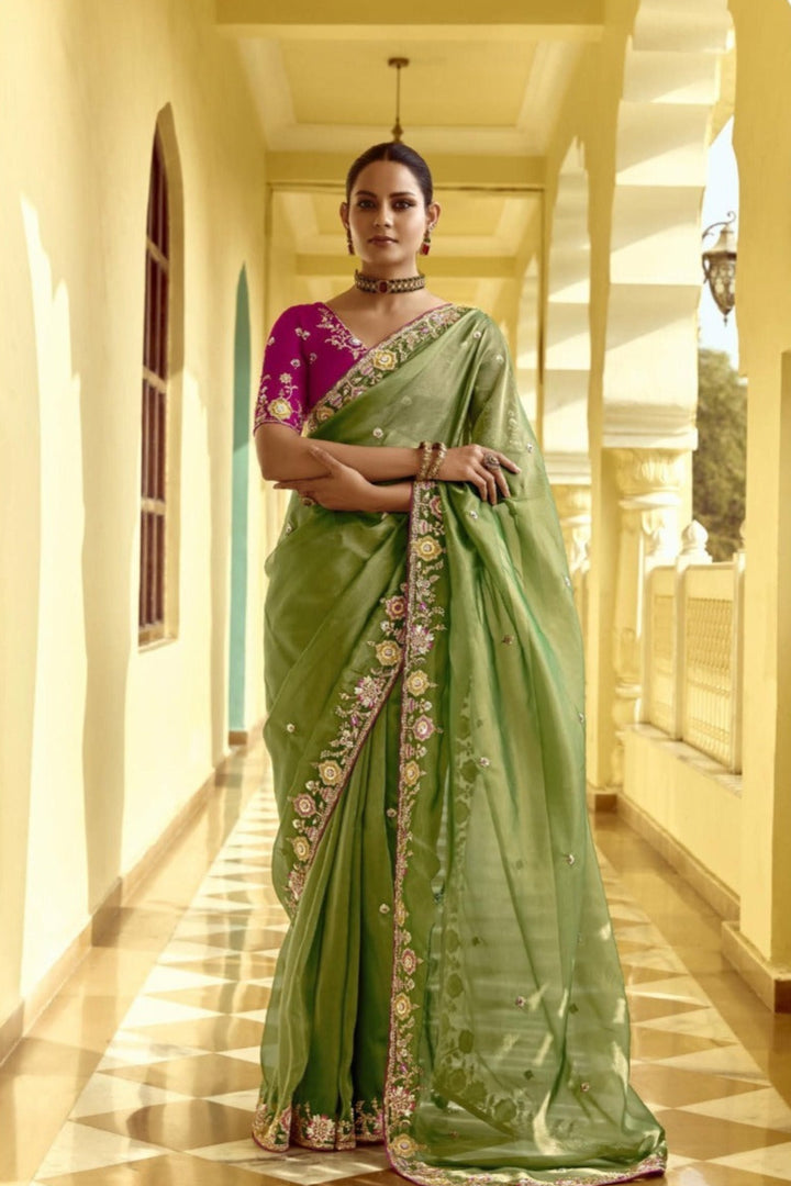 Looks Beautiful Fancy Silk Saree