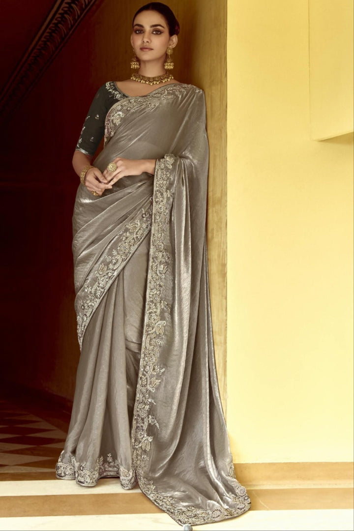 Looks Beautiful Fancy Silk Saree