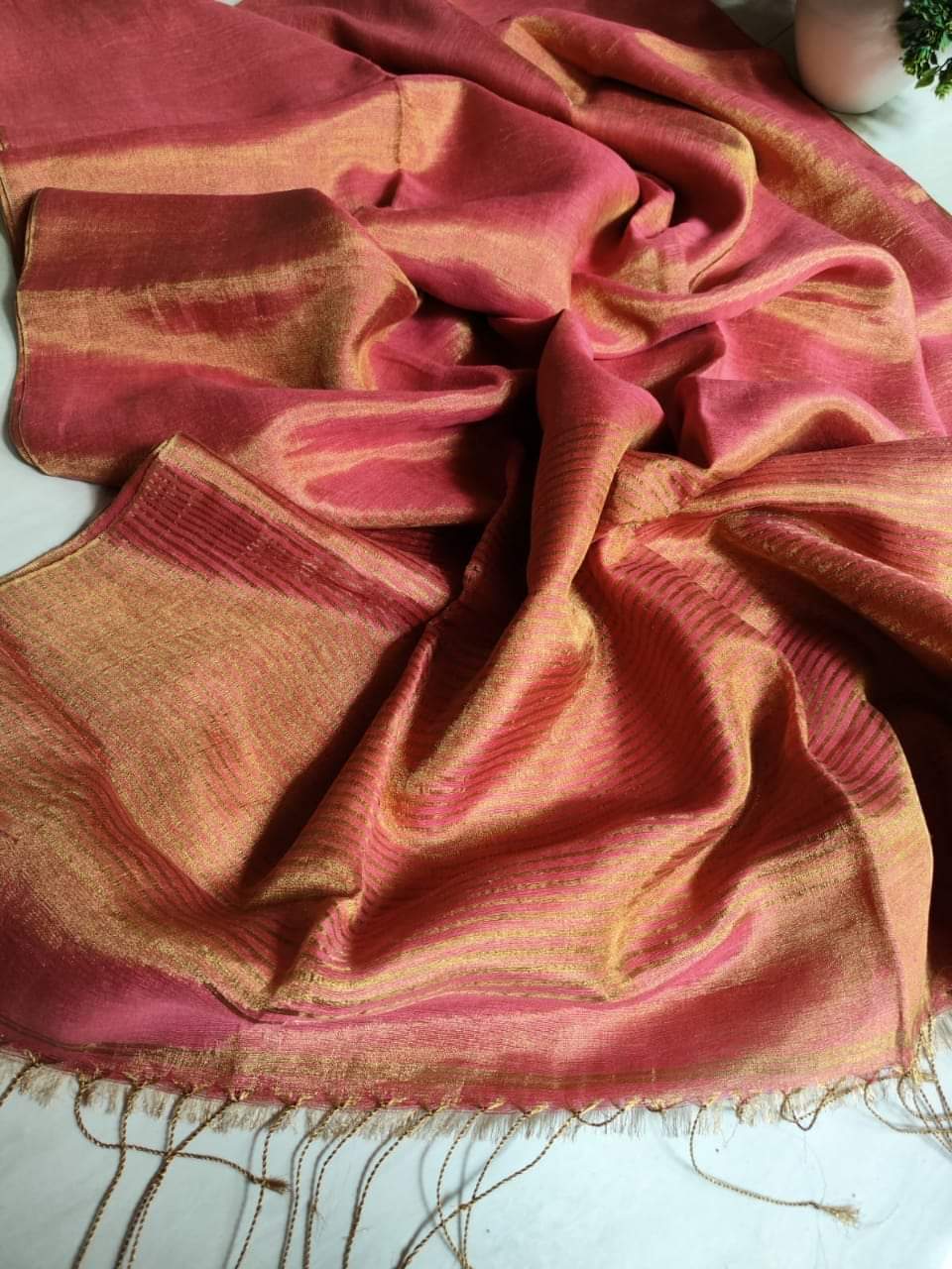 Sonar Sutra Tissue Linen Saree