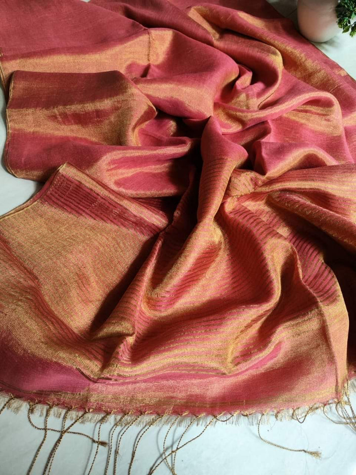 Sonar Sutra Tissue Linen Saree