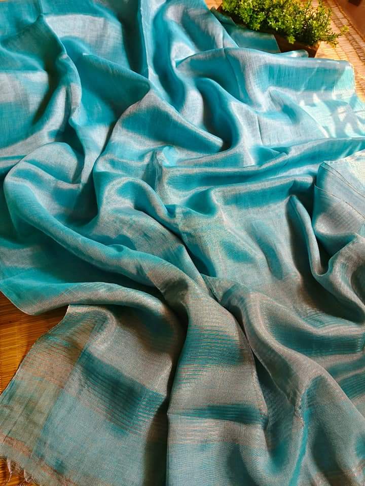 Sonar Sutra Tissue Linen Saree
