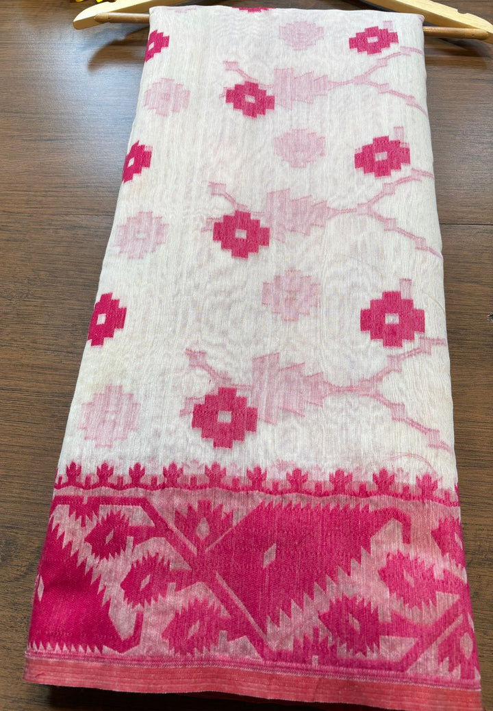 Sindoor Khela Dhakai Jamdani Saree