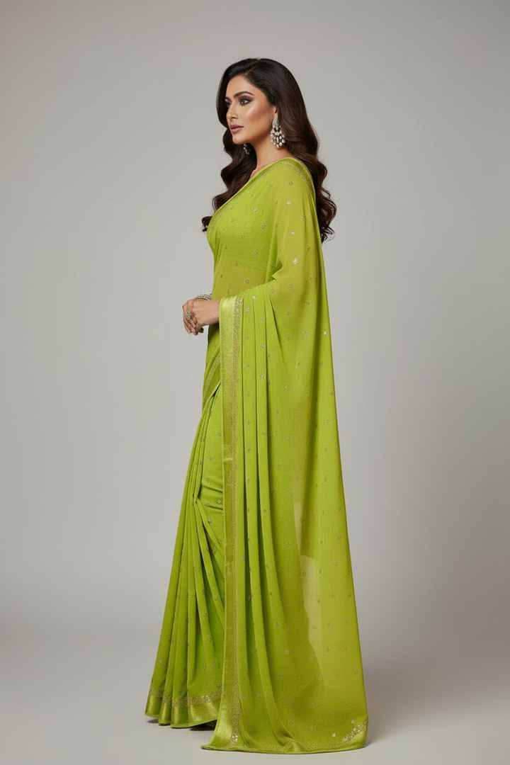 Frame Of - Designer Georgette Saree