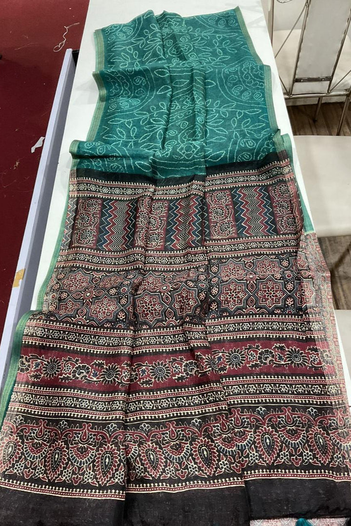 Shades Of Linen Designer Linen Saree