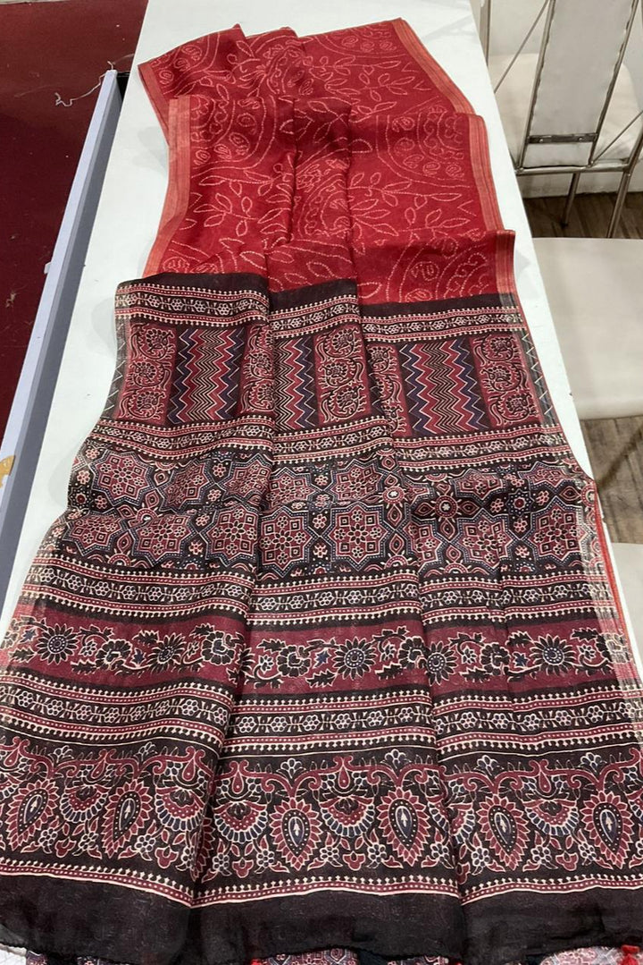 Shades Of Linen Designer Linen Saree