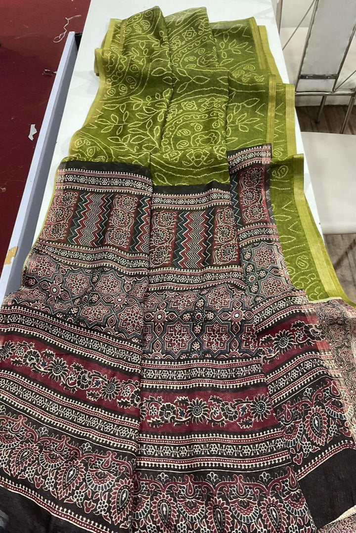 Shades Of Linen Designer Linen Saree