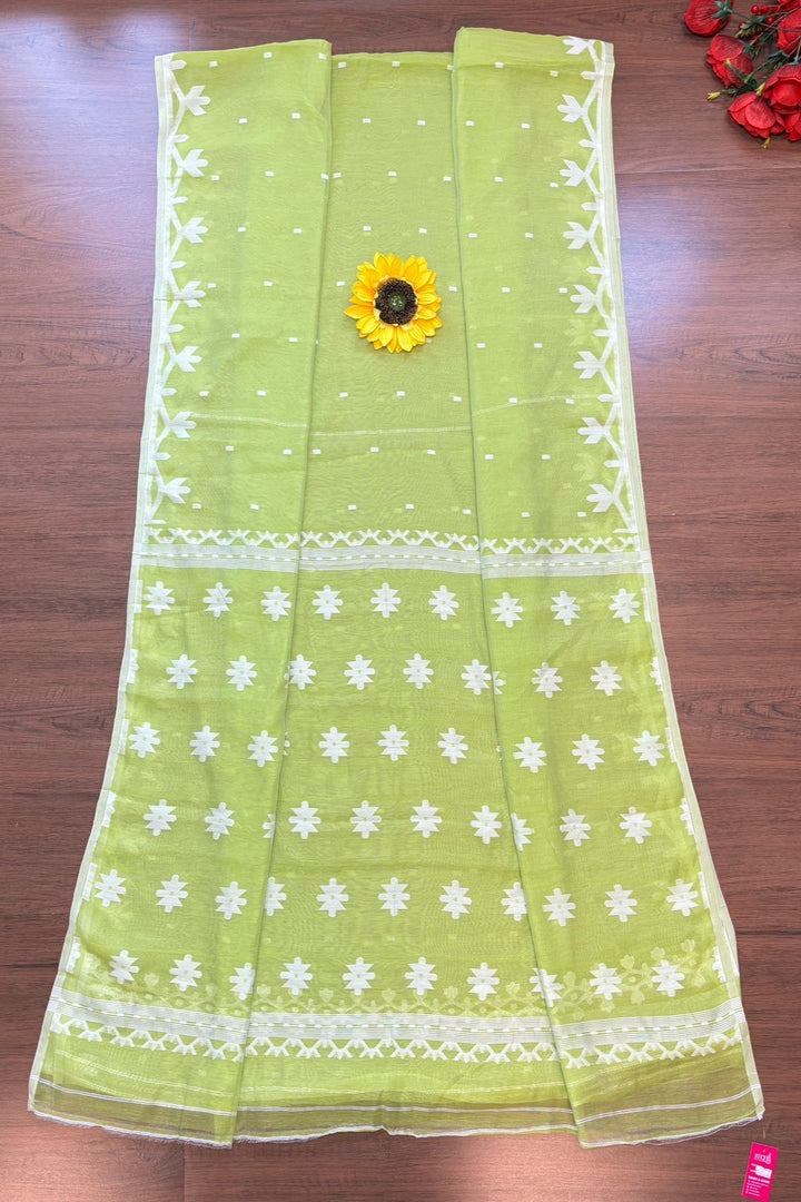 Megh-er Chithi Dhakai Jamdani Saree