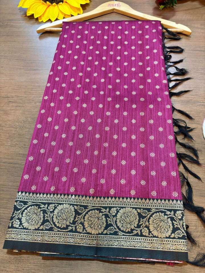 TasselTales Matka Silk Saree