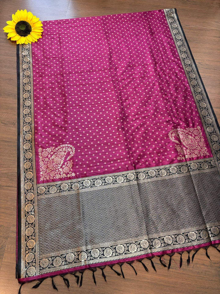 TasselTales Matka Silk Saree