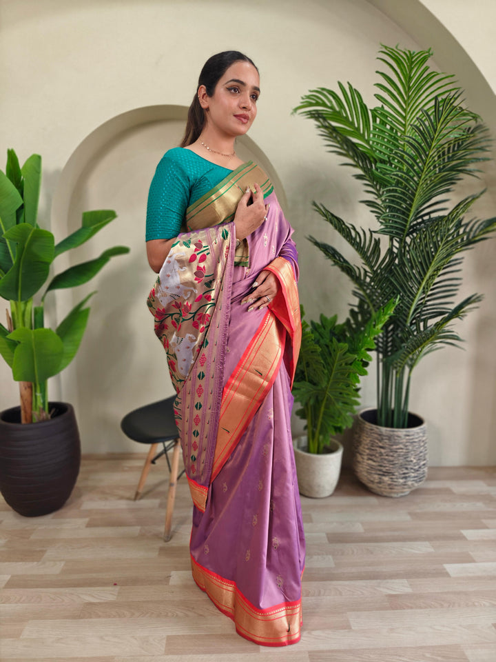 Ganga Jamuna Special Paithani Silk Saree