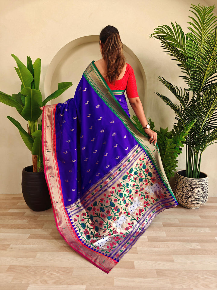 Ganga Jamuna Special Paithani Silk Saree