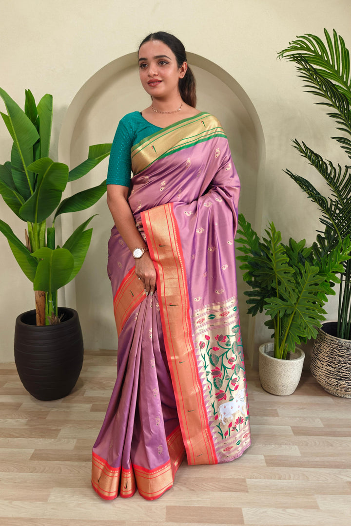 Ganga Jamuna Special Paithani Silk Saree