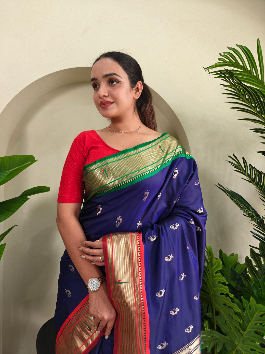 Ganga Jamuna Special Paithani Silk Saree