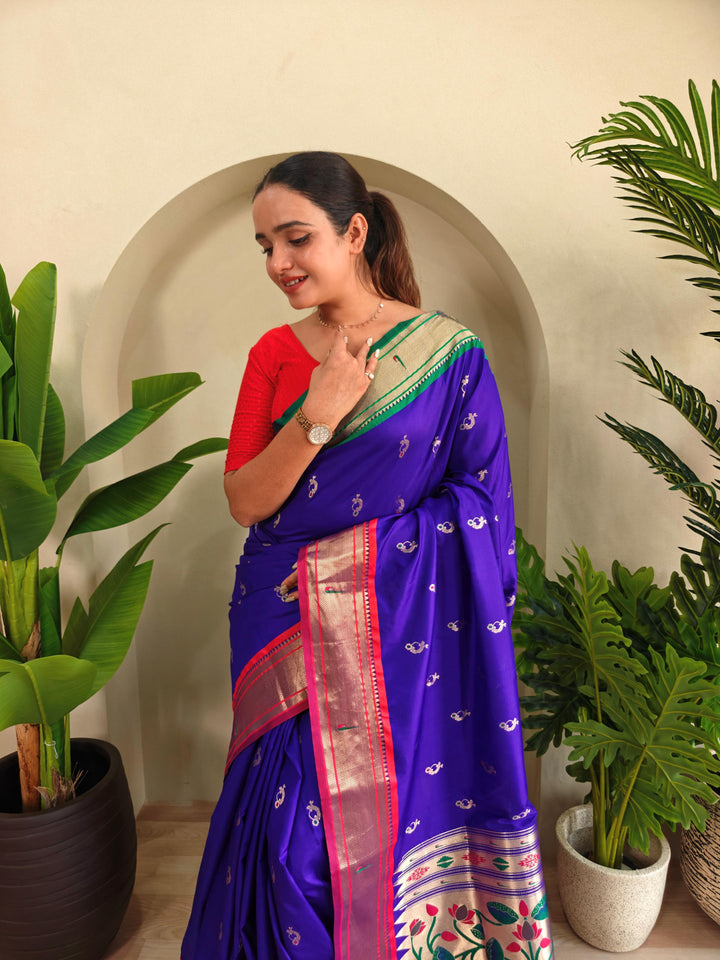 Ganga Jamuna Special Paithani Silk Saree