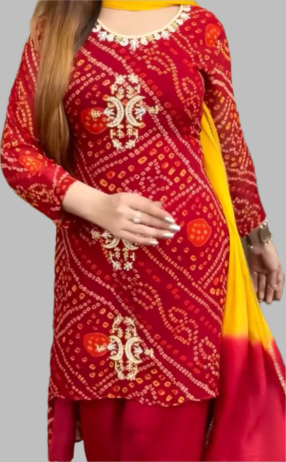 Styled For Success Chinnon Silk Kurti Set