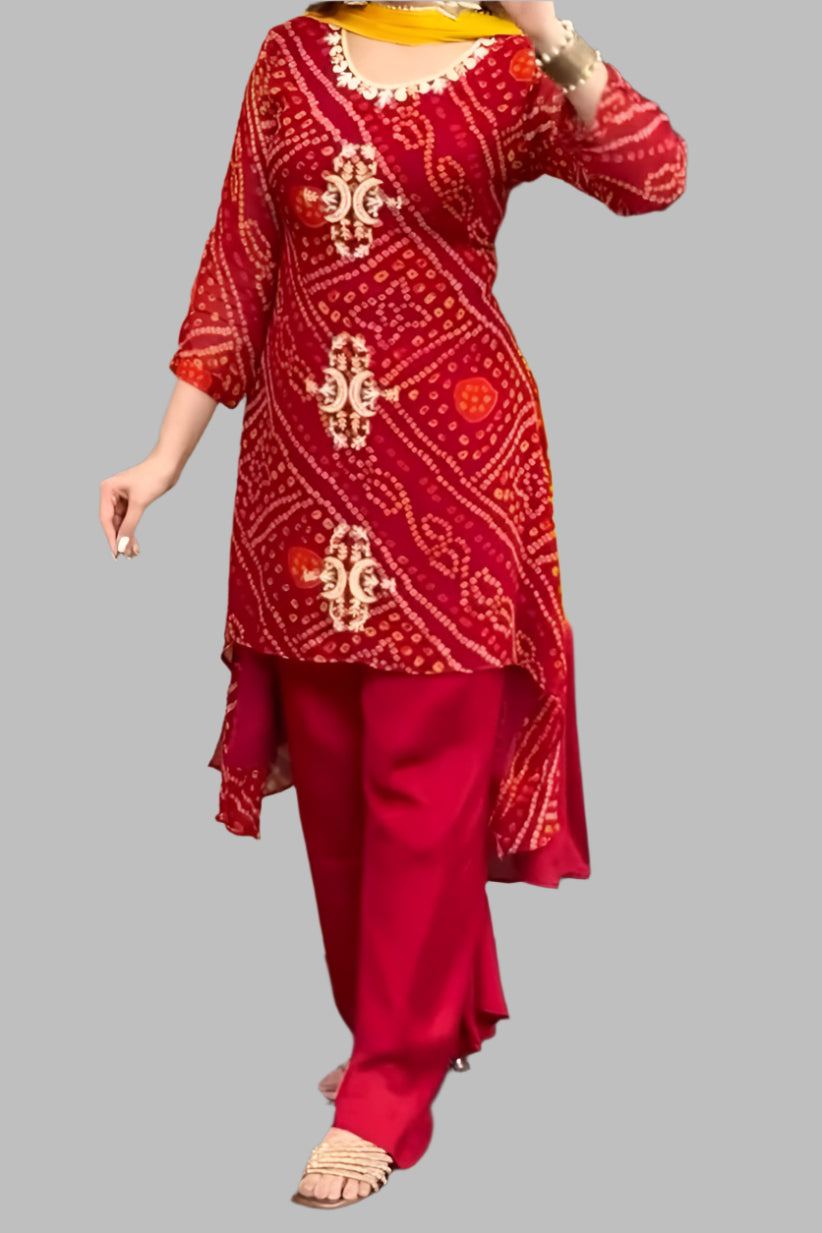 Styled For Success Chinnon Silk Kurti Set