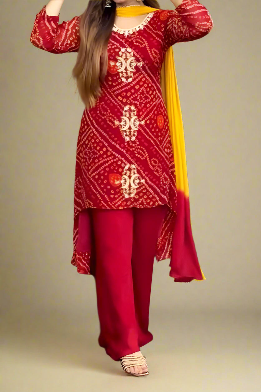Styled For Success Chinnon Silk Kurti Set