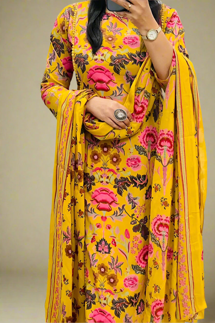 Flora Queen Cotton Kurti Set