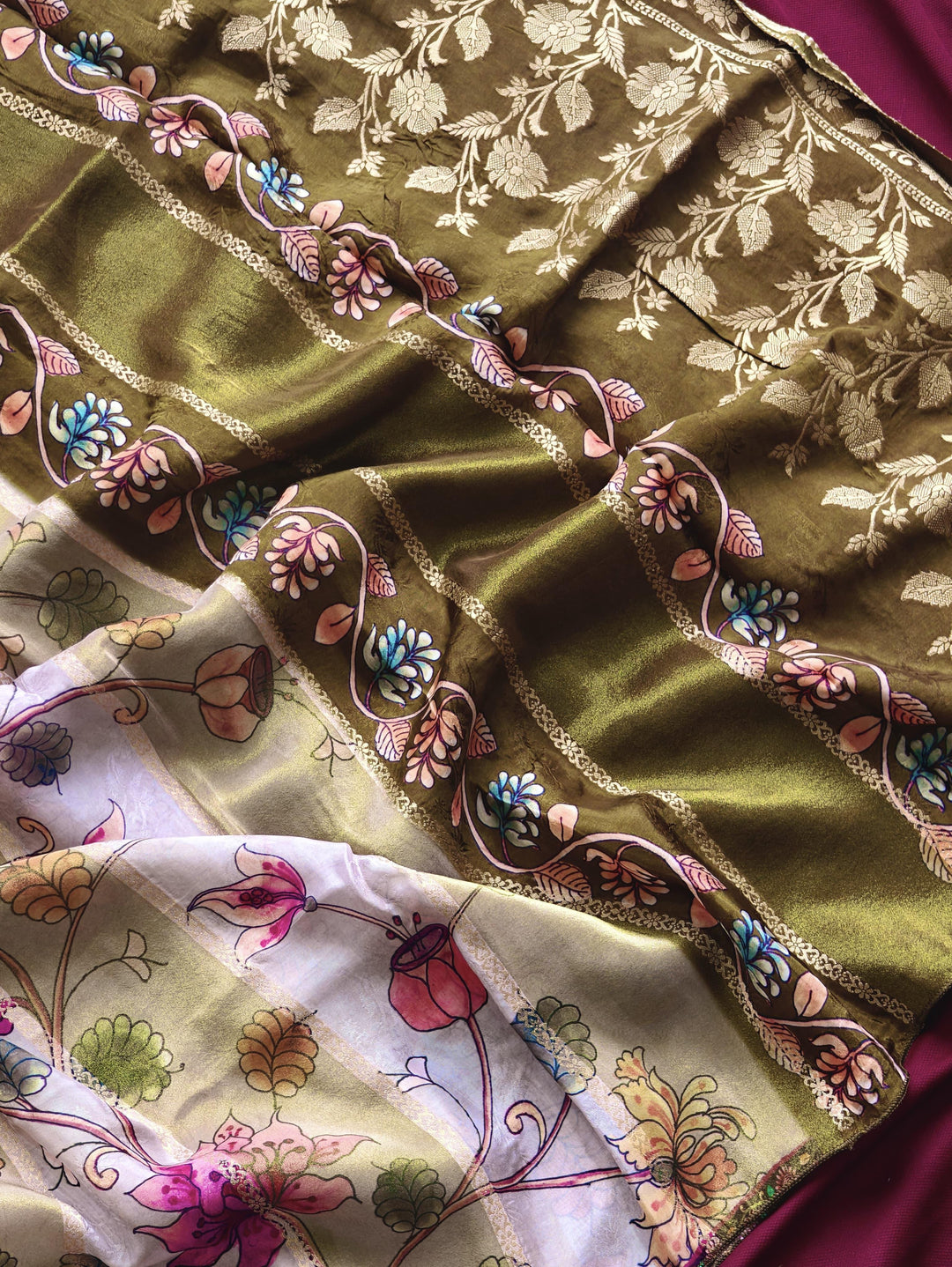 My Invisible Crown Tissue Silk Saree