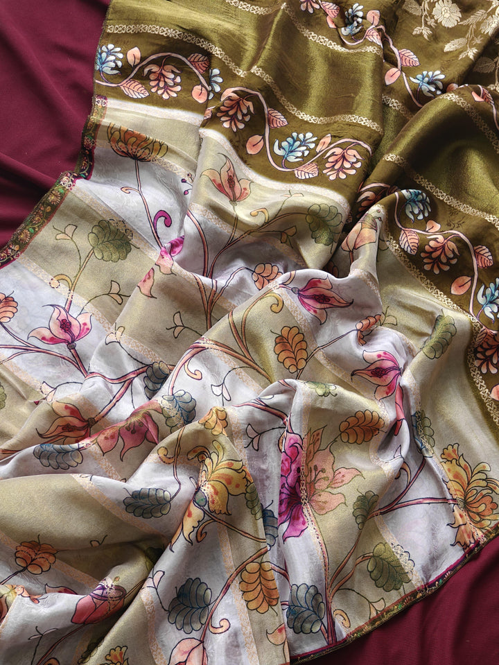 My Invisible Crown Tissue Silk Saree