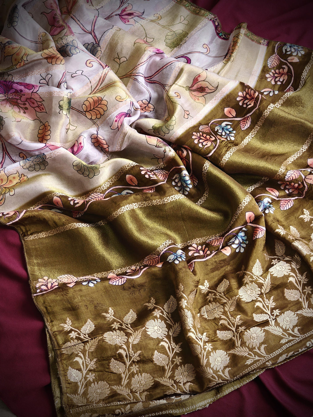 My Invisible Crown Tissue Silk Saree