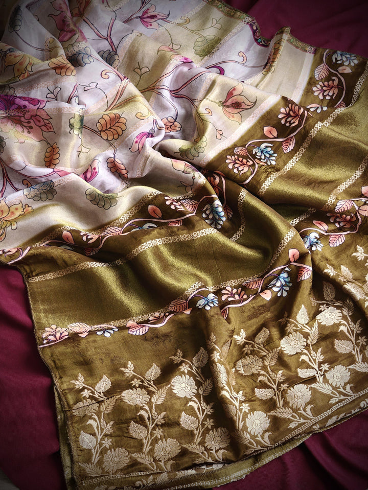 My Invisible Crown Tissue Silk Saree