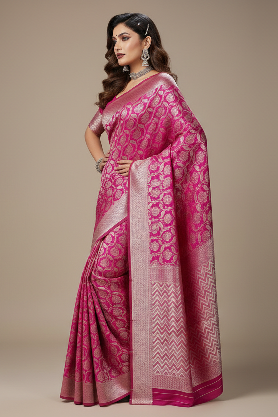 Silversheen Royale Fancy Silk Saree