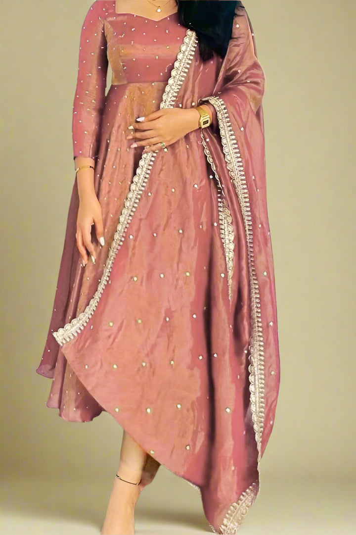 Sultana Swirl Anarkali Style Gown Set