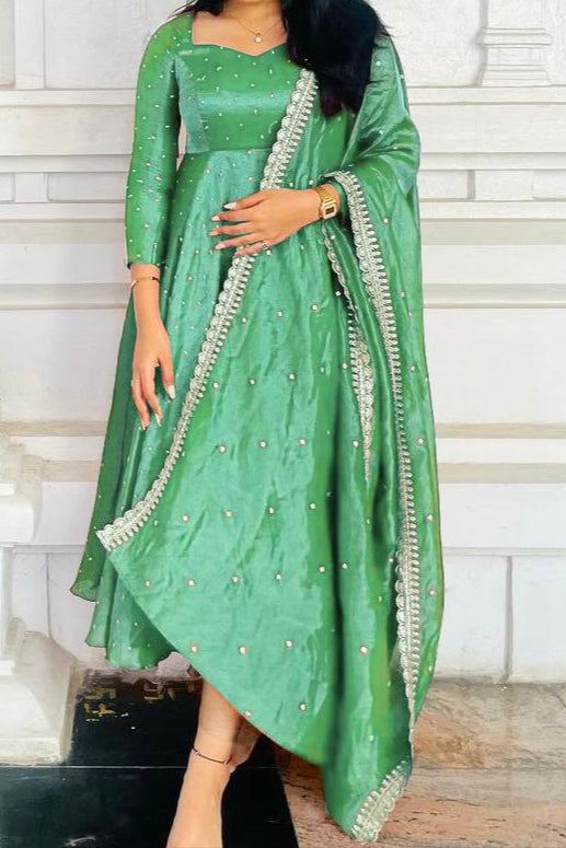 Sultana Swirl Anarkali Style Gown Set