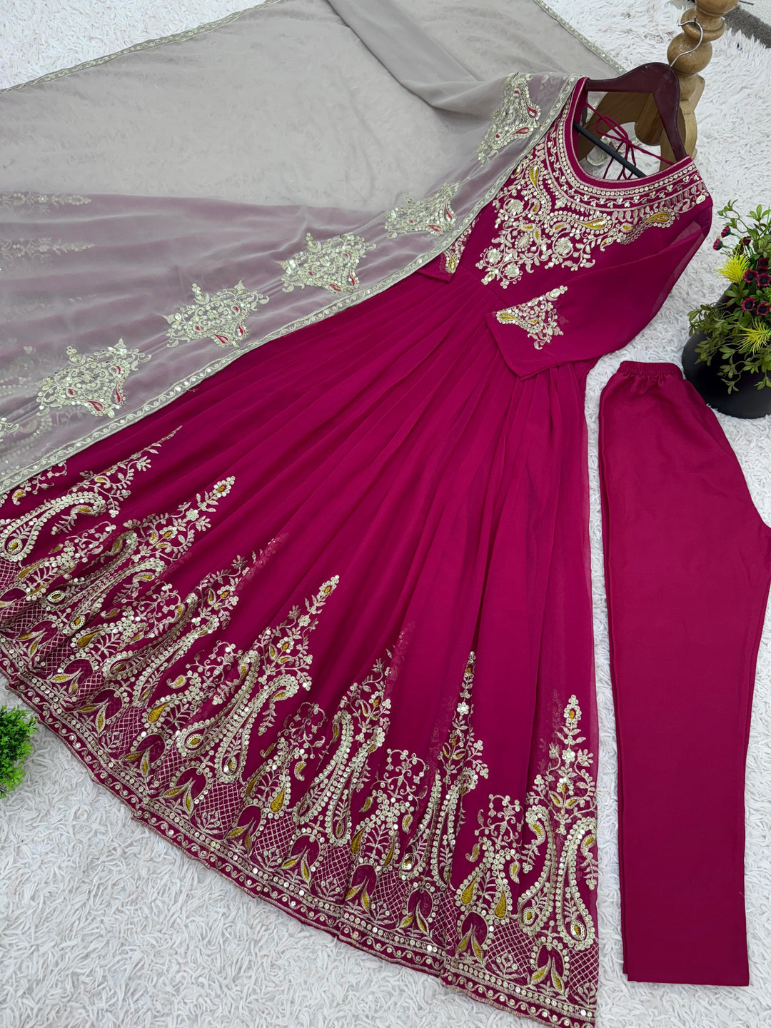 Walking In Pride Georgette Gown Set
