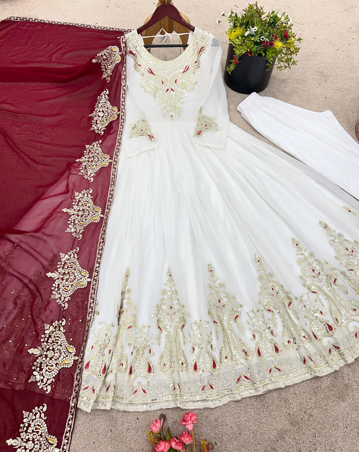 Walking In Pride Georgette Gown Set