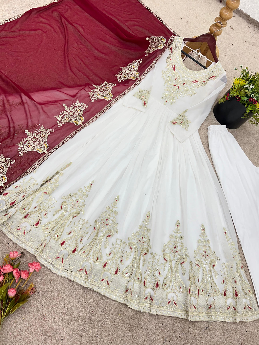 Walking In Pride Georgette Gown Set