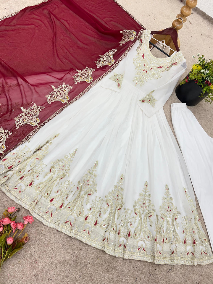 Walking In Pride Georgette Gown Set