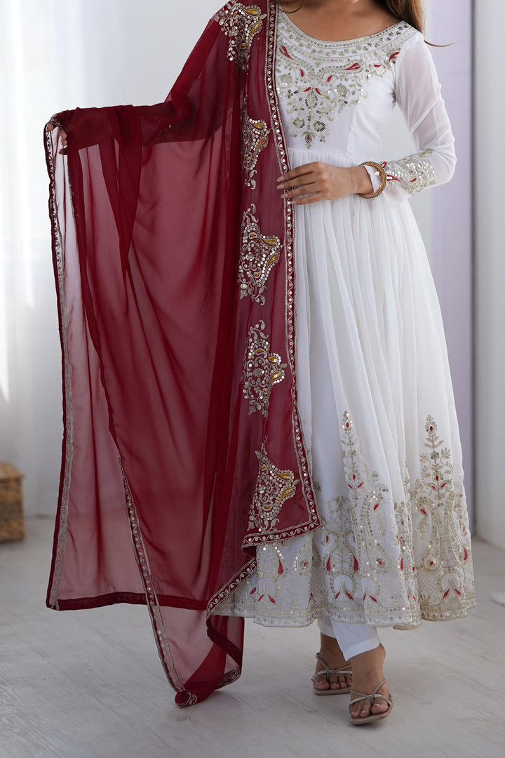 Walking In Pride Georgette Gown Set