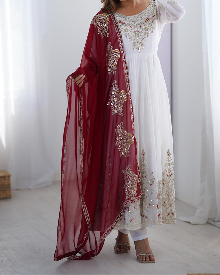 Walking In Pride Georgette Gown Set