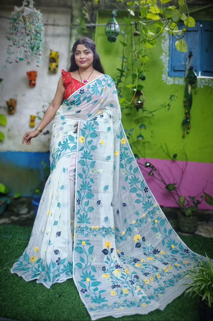 Ranga Roop Dhakai Jamdani Saree