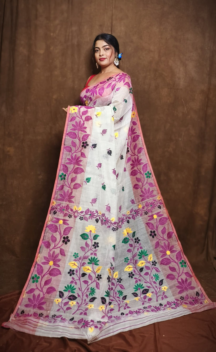 Ranga Roop Dhakai Jamdani Saree