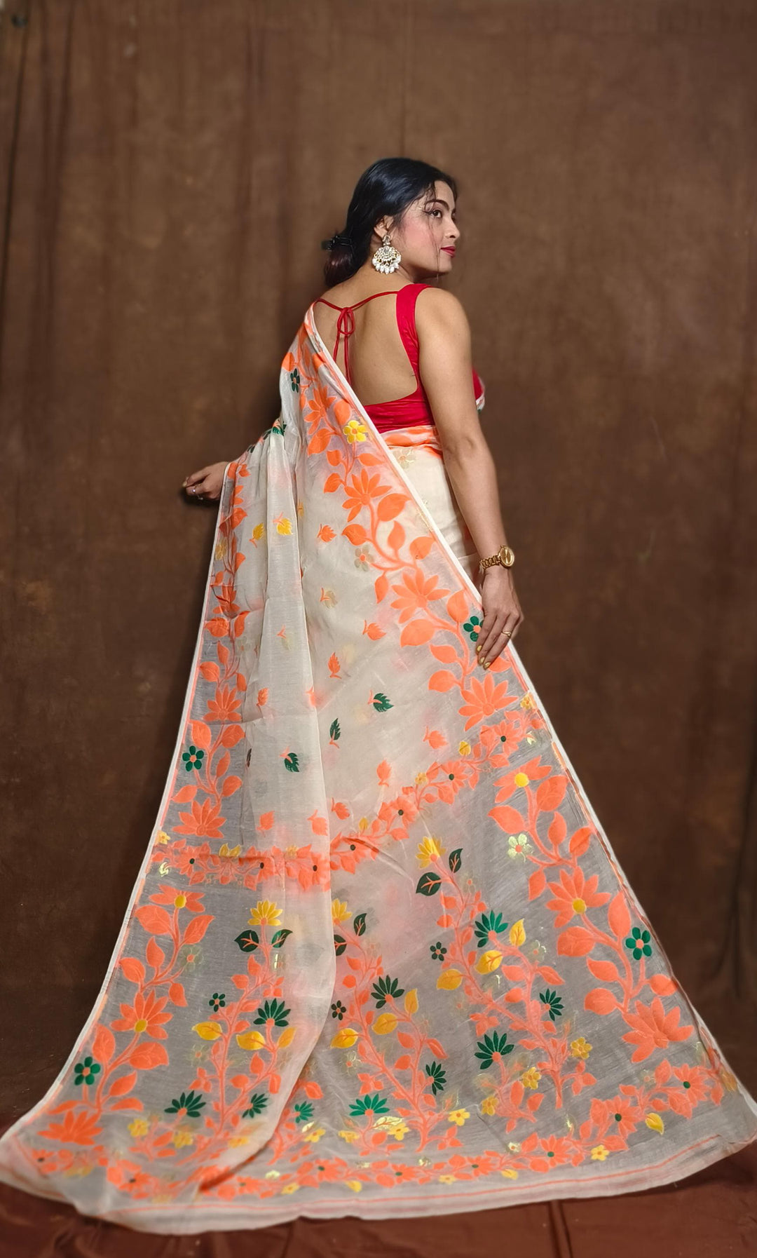 Ranga Roop Dhakai Jamdani Saree