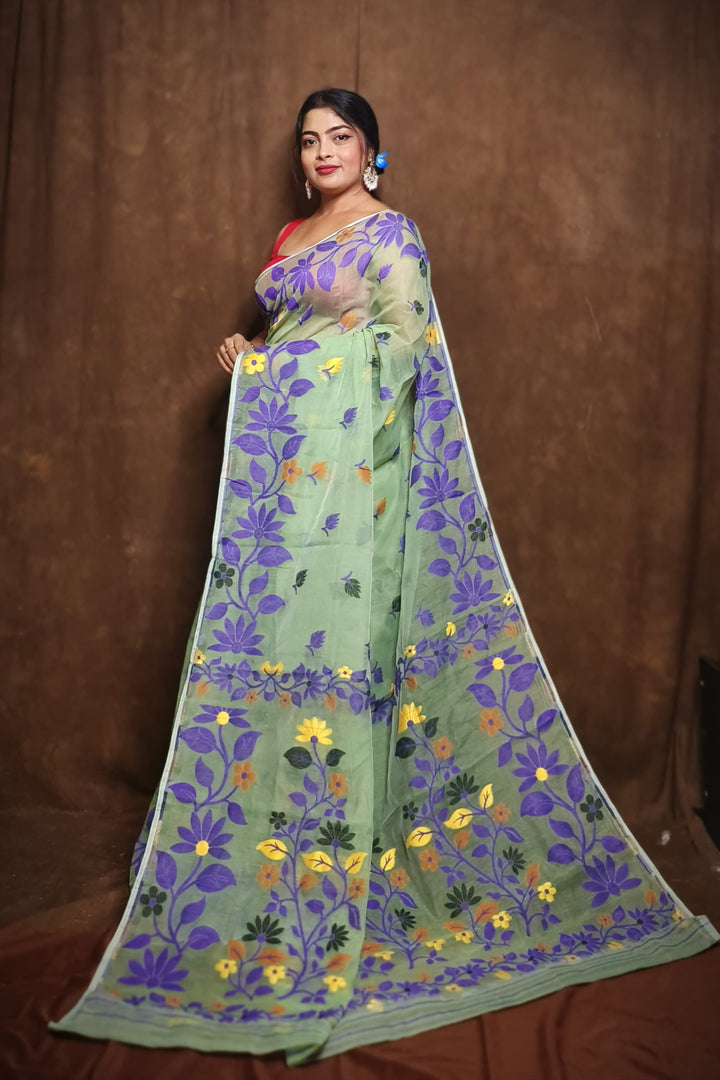 Ranga Roop Dhakai Jamdani Saree