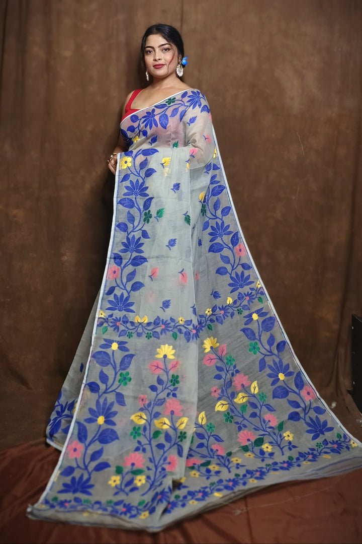 Ranga Roop Dhakai Jamdani Saree