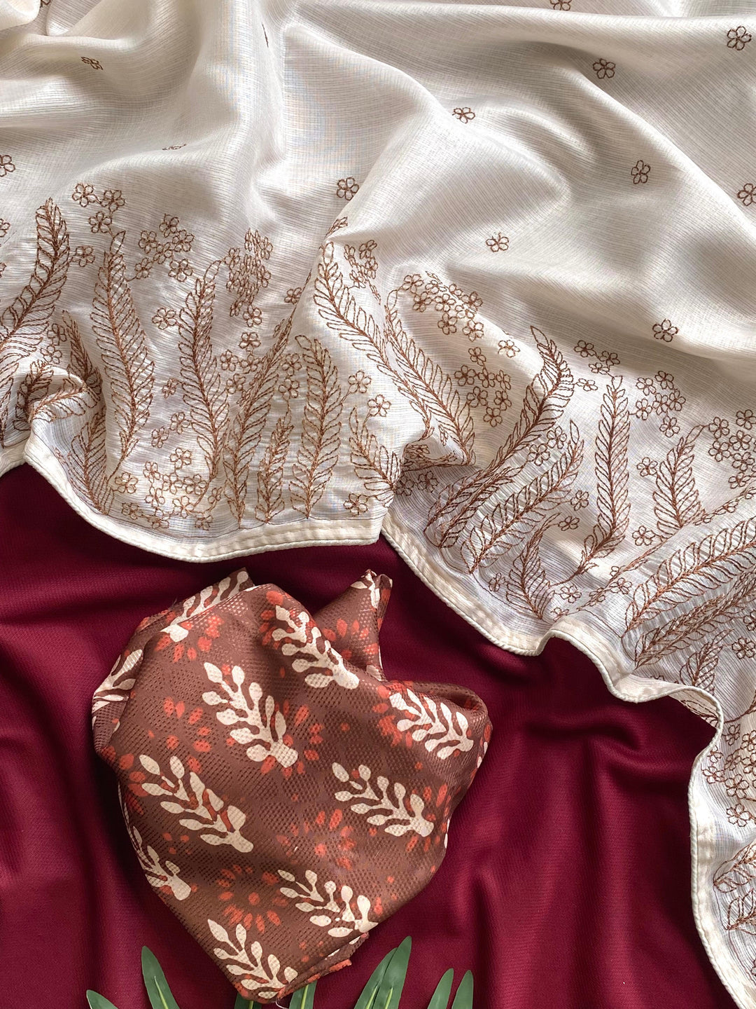 Basket of Flowers Kota Silk Saree