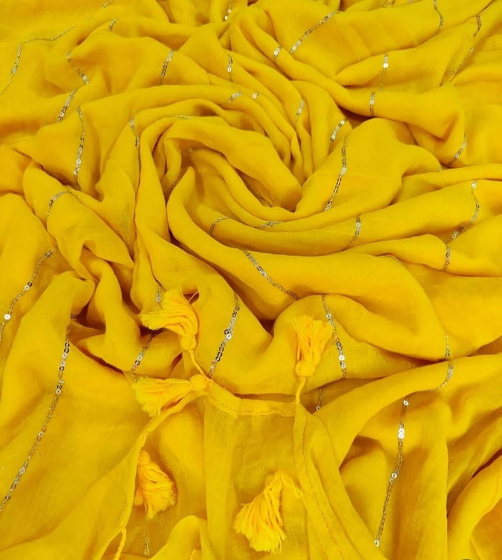 Neel Diganta Mul Cotton Yellow Saree