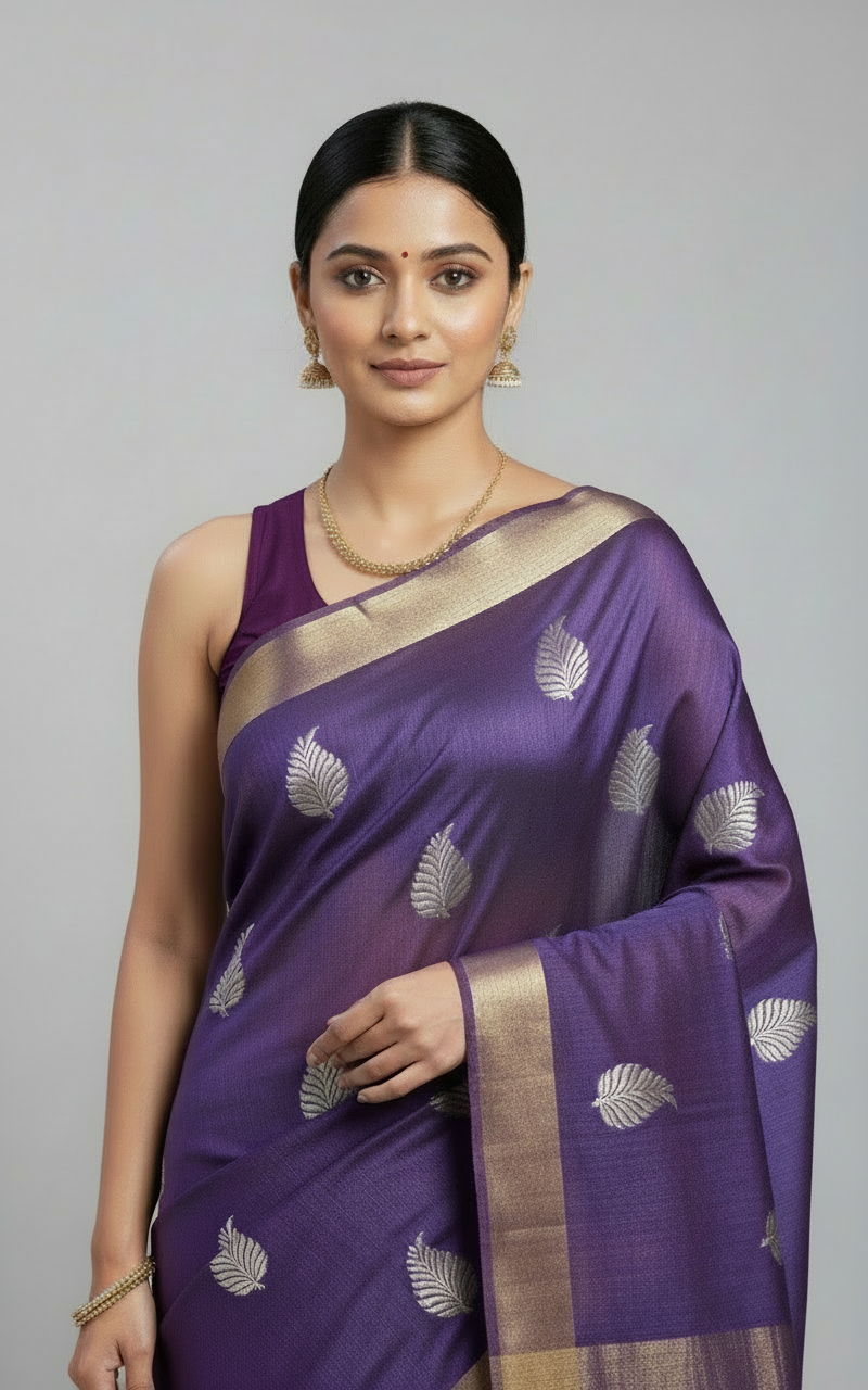 Divya- Semi Tussar Silk Saree